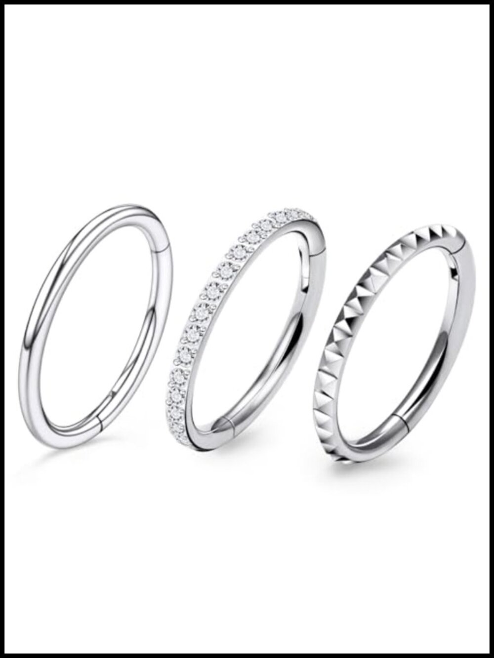 Titanium Horseshoe Septum Nose Lip Rings Piercing Jewelry